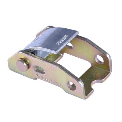 China Steel Yellow 25mm Zinc Metal Cam Buckle Link Down Straps for sale