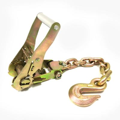 China For Cargo Lashing Carrier 2inch Automatic Steel Ratchet Buckle With Handle 50mm Ratchet Buckle for sale