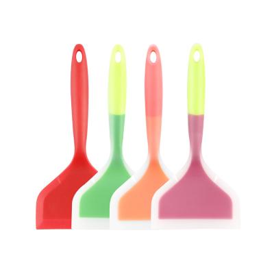 China Non Viable Stick Silicone Pancake Tools Peel Silicone Spatula for Cooking Egg Pancakes for sale