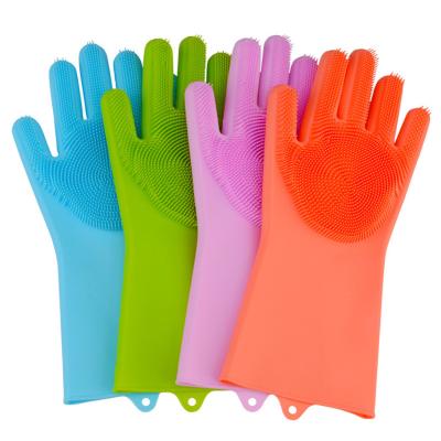 China Viable Hot Selling Silicone Gloves Kitchen Silicone Scrubber Heat Resistant Tableware Kitchen Accessories for sale