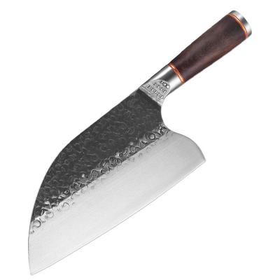 China Amazon Selling 8 Inch 5CR15 Stainless Steel Butcher Knife Kitchen Cleaver Hot Handmade Forged Serbian Chef Knife for sale