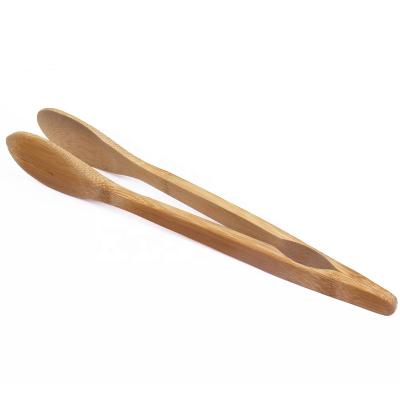 China Non-Slip Wooden Kitchen Tongs Toaster Sustainable Wooden Tongs Bread Tongs Natural Bamboo Baking Utensils For Kitchen Picking Up for sale