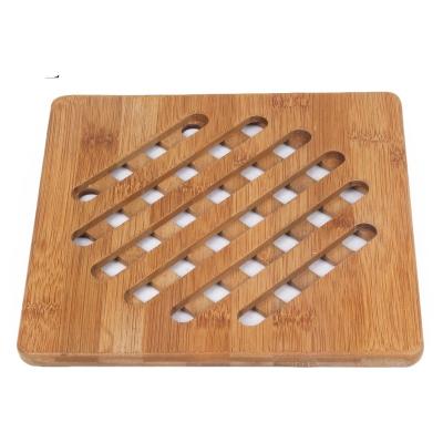 China Factory Sustainable Supply Customizable Square Natural Wood Coaster for sale