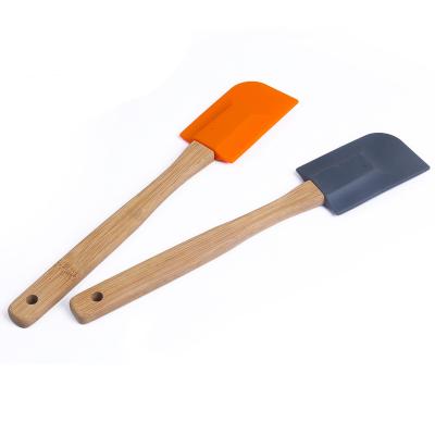 China Wholesale Viable Non-stick Silicone Utensils Silicone Kitchen Wooden Tools For Baking for sale