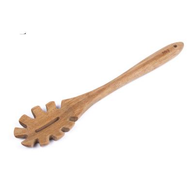 China Totally Sustainable Bamboo Spaghetti and Pasta Serving Spoon Pasta Fork for sale