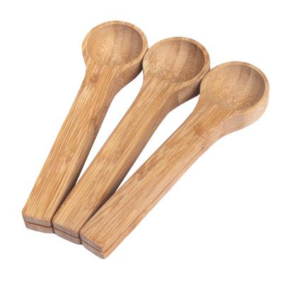 China Viable Custom Design Bamboo Wooden Measuring Scoop Teaspoon For Powder for sale