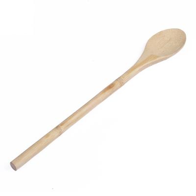 China Long Handle Sustainable Wholesale Bamboo Wood Wooden Spoon Coffee Honey Wooden Spoon for sale