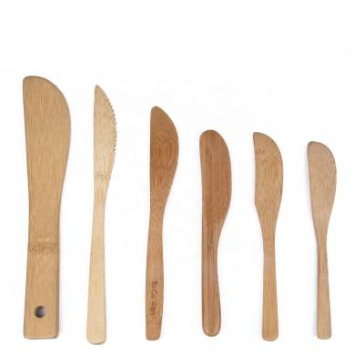 China Fujian factory sustainable supply reusable bamboo knife set for sale