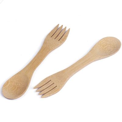 China Sustainable Hot Selling Reusable Wooden Spoon And Fork Bamboo Spork for sale