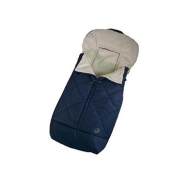 China Breathable Universal Warm Deep Blue Stroller Comfortable Winter Baby Stroller Footmuff for sale