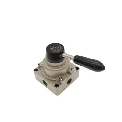 China Garment Shops Factory HV-02/03/04 HV Series Hand Lever 4 Ports Position Control Pneumatic Mechanical Valve for sale