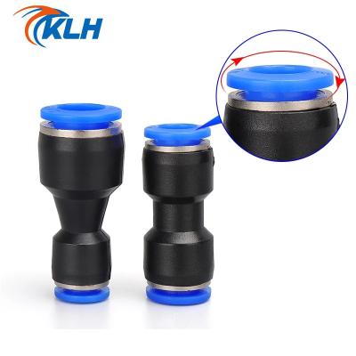 China Garment Shops PAGE Series One Touch Push To Connect Plastic Reducer Connector Pneumatic Straight Reducer Quick Fitting For Air Hoses Tube for sale