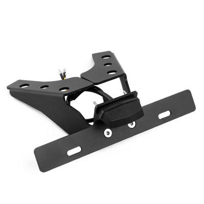 China Aluminum CNC Damper Remover License Plate Bracket For SUZUKI GSX-R GSXR 1000 2009-2016 Motorcycle Tail Row Brackets GSXR1000 LED for sale