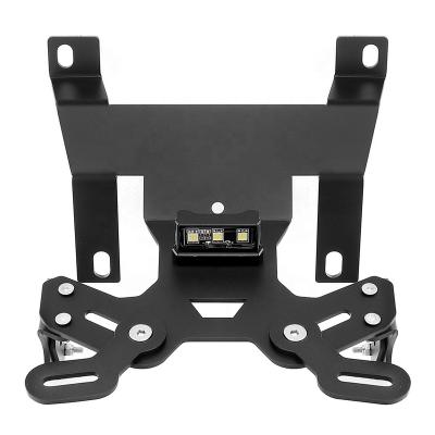 China Aluminum CNC Motorcycle License Plate Bracket Mount LED Light For HONDA CB125R CB250R CB300R 2018-2020 Accessories for sale