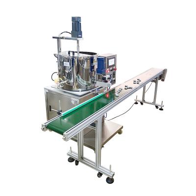 China Chemical Automatic Cosmetic Lip Balm Heating Filling Machine For Making Vaseline/Ointment/Hair Packing Deodorant With Stirring Tank for sale