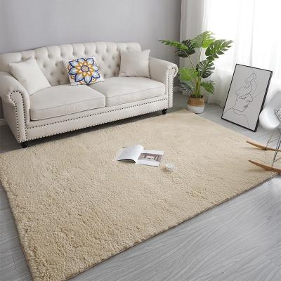 China Household Washable High Quality Nordic Blanket Color Faux Fur Blankets Pure Carpet for sale