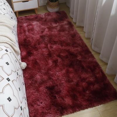 China Comfortable High Quality Shaggy Plush Woolen Silk Carpet For Bedroom Home Blanket for sale