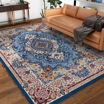 China Household Washable Wholesale Floor Printed Rectangle Persian Carpet Living Room Sofa Rug for sale