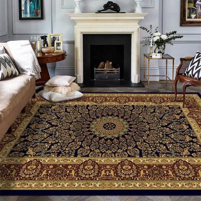 China Wholesale Washable Household Decoration Flooring Printed Persian Carpet Living Room Blanket Rugs for sale