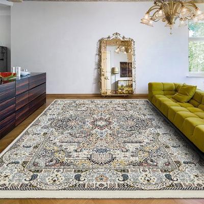 China Wholesale Washable Decoration Floor Household Persian Rug Printed Polyester Rug For Living Room for sale