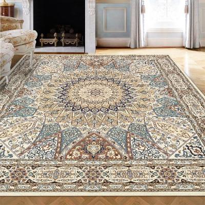 China Household Washable Wholesale Transfer Printed Vintage Style Persian Carpet Living Room Rugs for sale