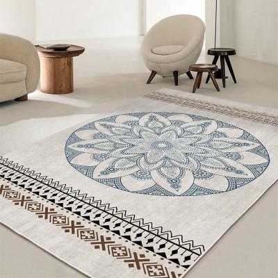 China Washable Eco-friendly Material Carpet Moroccan Area Rug 3d Printed Rug For Home for sale