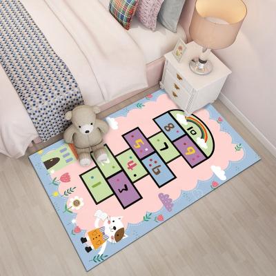 China Washable Carpet Cartoon Nursery Room Chinese Children'S Play Mat Kids Room Area Rugs for sale