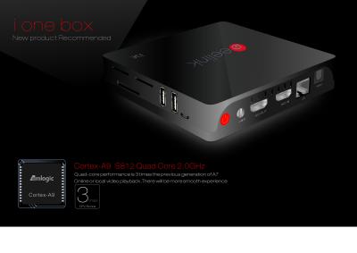 China Cajas androides quad-cores de la televisión del androide 4,4 del OS Google de la caja de Amlogic S802 XBMC Smart TV en venta