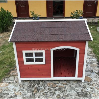 China SDD008 Viable Wooden Kennel For Small Large Dog Outdoor Dog Kennel for sale