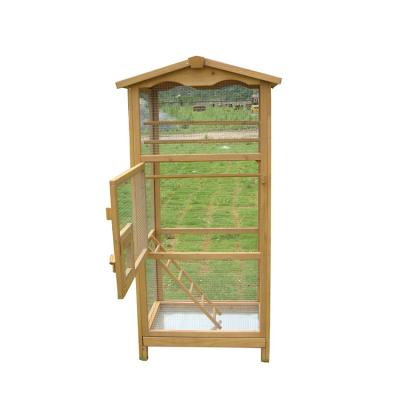 China SDB003 Large Bird House Decoration Sustainable Wooden Bird Cage For Bird for sale