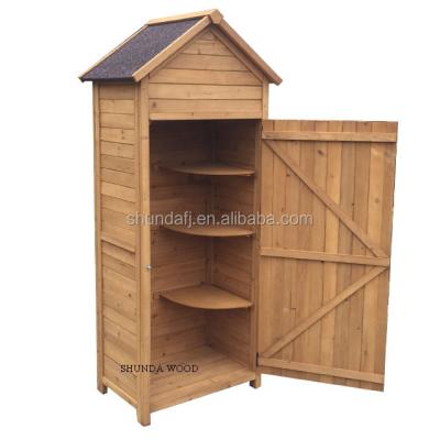 China Large Cheap Outdoor Wooden Storage Cabinet Easily Gathered From Garden SDGS001 for sale