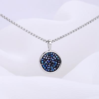 China 2021 Valentine's Gift Fashion Jewelry Crystal Energy Liontin Pendant Necklace Customized Casual for sale