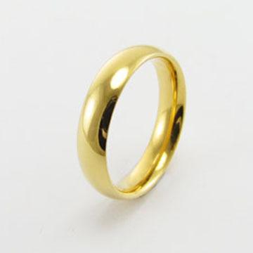 China No Rust And No Allergy New Design Girls Smooth Gold Plated Ring Without Stones For Wholesale for sale