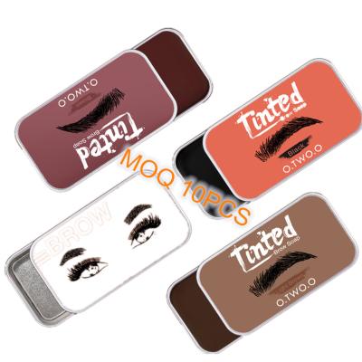 China Eyebrow Enhancer Stamp Launcher Waterproof Eyebrow Wax In Pan Makeup Soap Gel OEM Brand Logo Beauty Private Label Own Waterproof Cosmetics for sale