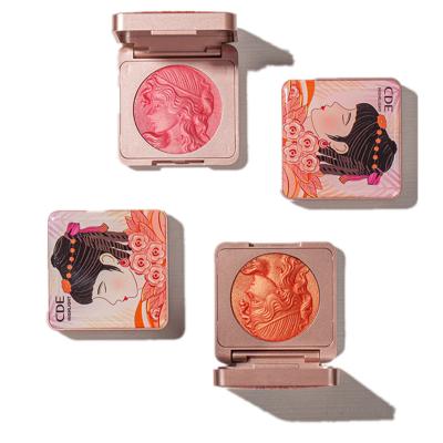 China Wholesale cute girl waterproof pretty shimmer to blush original cosmetic type blush palette OEM cream vegan highlighter bar in stock for sale