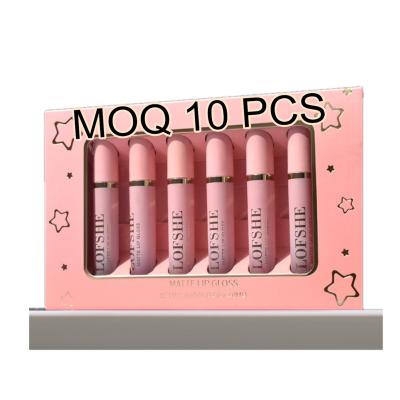 China Wholesale OEM Waterproof Lip Gloss Set Matte Lipstick Non To Transfer Makeup Velvet Liquid Lipstick Collection Private Label Custom Lip Gloss for sale