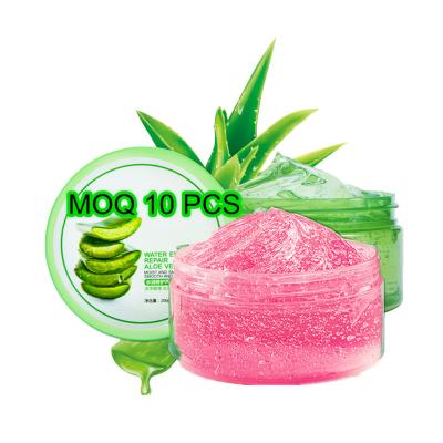 China Moisturizer OEM Private Label Low Price Cosmetic Accept Cheap Customized Small Order Care Pink Package Aloe Vera Gel Facial Cream Body Porcelain China for sale