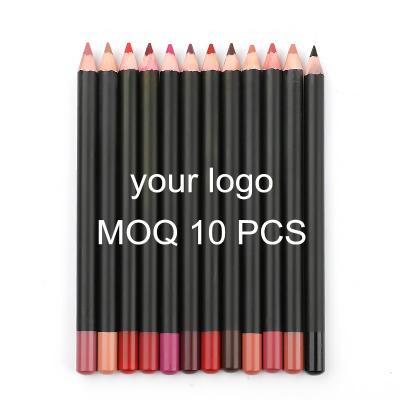 China Waterproof 19 Colors Vegan Lip Liner Non-Professional Lipliner Pen 2022 Wholesale Custom Matte Lip Liner Custom Cosmetic for sale