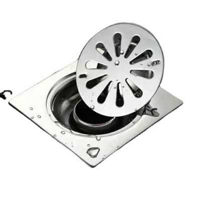 China Modern On Sale Smell-Resistant Brushed Nickel Finish Bathroom Shower 3.5 Inch Stainless Steel Kitchen Floor Drain à venda