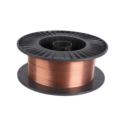 China Construction Gasless Flux Cored Welding Wire E71t-gs 0.8/0.9mm Er70s-6 Er50-6 MIG Solid Wire Self-shielded Welding Wire for sale