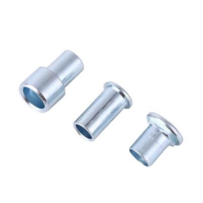 China GB873 Stainless Steel Steel Semi-hollow Rivet Flat Round Head Hollow Rivet for sale