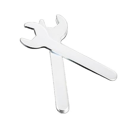 China GALVANIZED Single End Open End Single Wrench With Blue And White Zinc Plating Small Wrench for sale