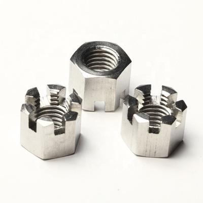 China DIN935 Heavy Industry Hex Castle Nuts Stainless Steel Heavy Slotted OEM Support for sale