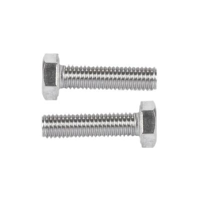 China Stainless Steel Outer Hexagon Bolts DIN933 Hexagon Head Full-tooth Bolts M14-M20 for sale