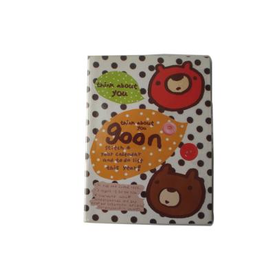 China Printed Customized A6 Insert Cover Travel Diary Notebook For Kids for sale