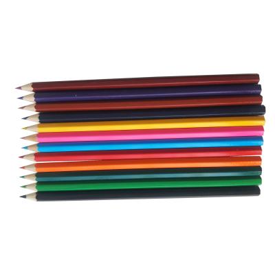 China Hot Sale Cheapest Student Stationery 12pcs 7inch Office School Pencil Painted Hexagon Body Drawing Colored Pencils Set For Kids for sale