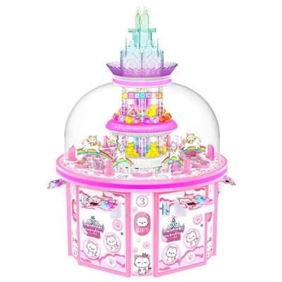 China Entertainment Place 2022 New Design Simple Operation Gifts Toy Crystal Castle Machine for sale