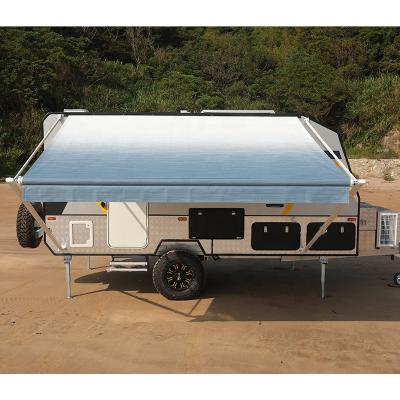 China 100%waterproof & Factory Wholesale RV Tent Replacement Camper Trailer Caravan Tent Fabric UV Resistance for sale