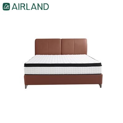 China High Quality Hardware Accessories Style Modern Design Hotel Furniture Direct Sales Bed Airland Customized Interior Leather Frame for sale