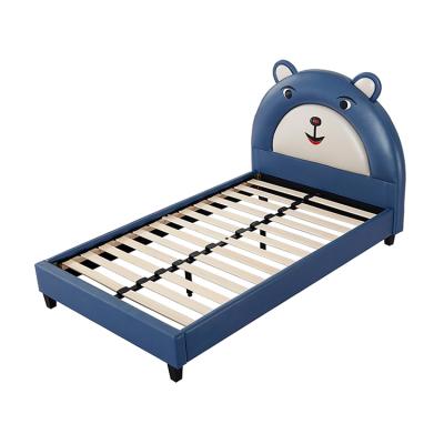 China High-quality Hot-selling cute baby children's cute children's view high-density elastic wooden cartoon bed sponge furniture villa hotel single bed for sale